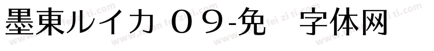 墨東ルイカ ０９字体转换